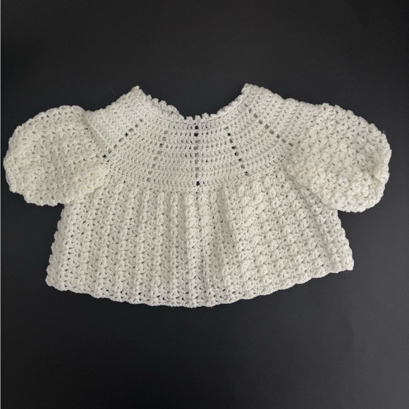 Handmade Crochet Baby Blanket and Sweater Set - Picture 3 of 9